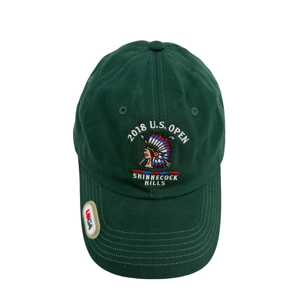 USGA 2018 U.S. Open Shinnecock Hills Hat One Size Cotton Green Golf Dad Cap‎